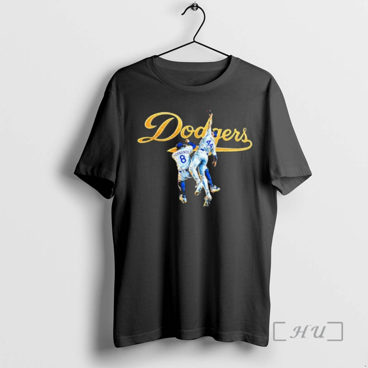 Officials Los Angeles Dodgers Hernandez 8 Pages 44 Jumping Celebration T-Shirts, Hoodie, Sweatshirt - T-Shirt, Sweatshirt, Hoodie