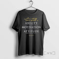 Officials Lou Holtz National Champions Ability Motivation Attitude Quote Notre Dame Lou Holtz 1973 2026 T-Shirts, Hoodie, Sweatshirt - T-Shirt, Sweatshirt, Hoodie