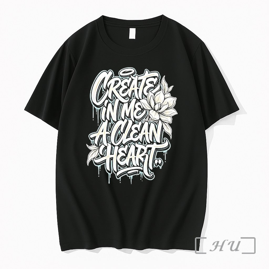 Officials Magnolia Flower Create In Me Aclean Heart Unisex T-shirt, Sweatshirt, Hoodie, Long Sleeve Tee - T-Shirt, Sweatshirt, Hoodie