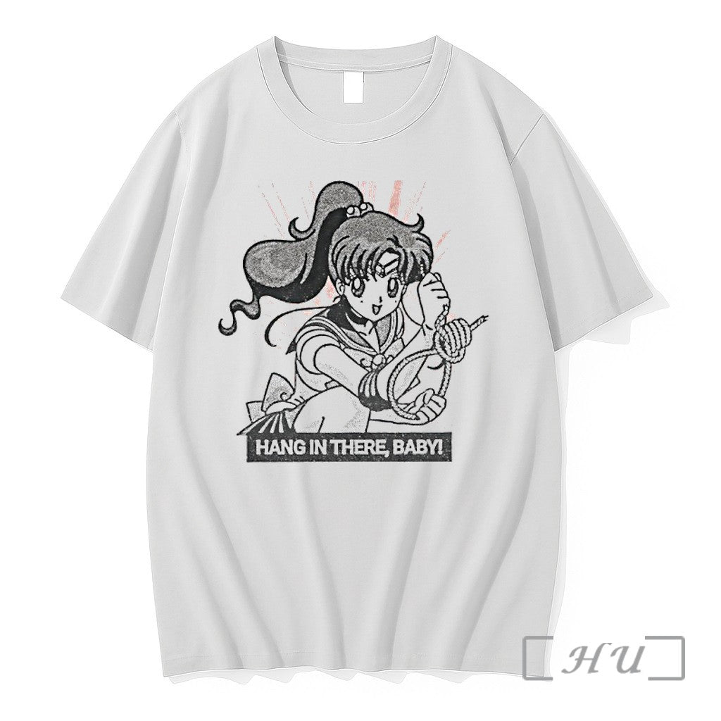 Officials Makoto Kino Sailor Moon Hang In There Baby Unisex T-shirt, Sweatshirt, Hoodie, Long Sleeve Tee - T-Shirt, Sweatshirt, Hoodie