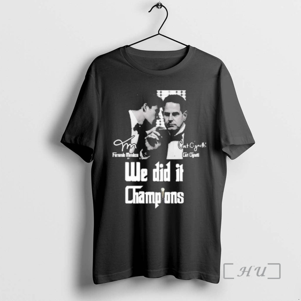 Officials Mendoza Cignetti We Did Champions Hoosier Father T-Shirts, Hoodie, Sweatshirt - T-Shirt, Sweatshirt, Hoodie