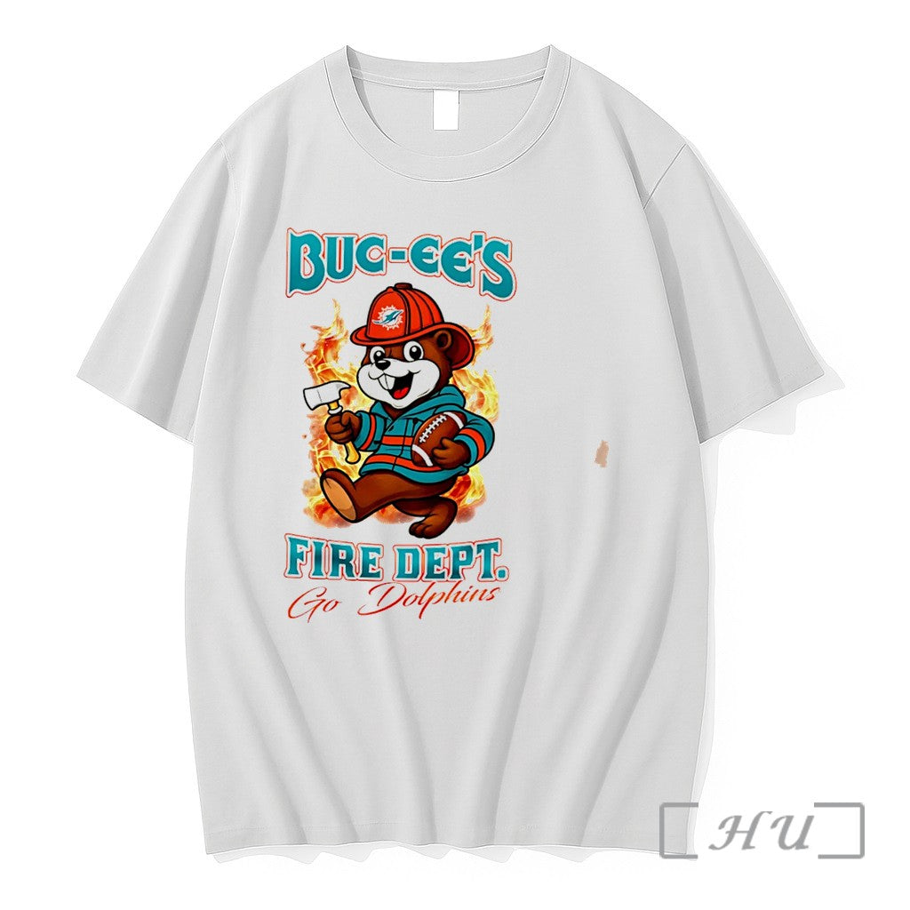 Officials Miami Dolphins Buc Ees Fire Dept Go Bears Firefighter Strong Tee Premium T Shirts - T-Shirt, Sweatshirt, Hoodie