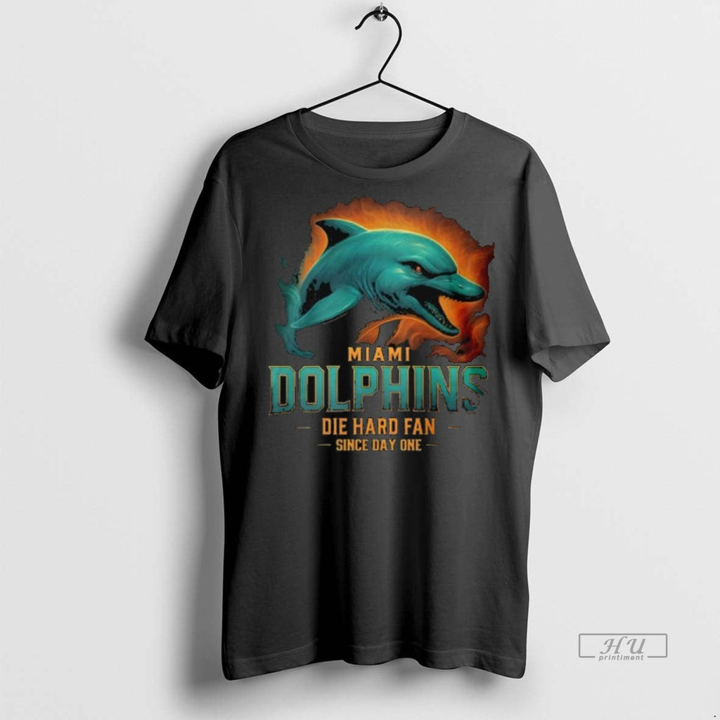 Officials Miami Dolphins Die Hard Fan Since Day One Long Sleve Shirt Sweater Unisex T-shirt, Sweatshirt, Hoodie, Long Sleeve Tee - T-Shirt, Sweatshirt, Hoodie
