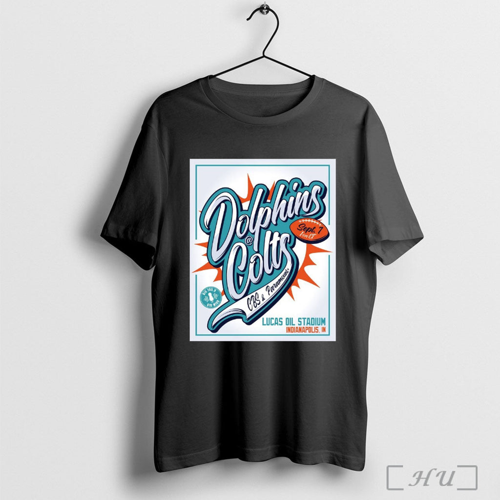 Officials Miami Dolphins Vs Indianapolis Colts Lucas Oil Stadium In Indianapolis In September 7th 2025 - T-Shirt, Sweatshirt, Hoodie