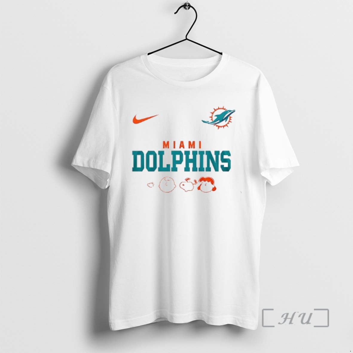 Officials Miami Dolphins X Peanuts Abbey Road Cartoon Double Sided T-Shirts, Hoodie, Sweatshirt - T-Shirt, Sweatshirt, Hoodie