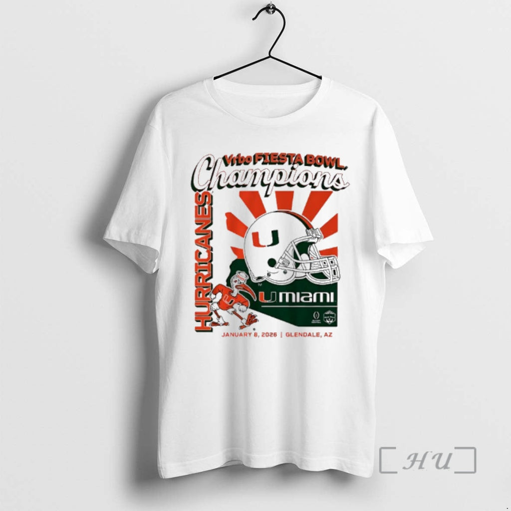 Officials Miami Football Cfp Vrbo Fiesta Bowl Champions Helmet Vintage T-Shirts, Hoodie, Sweatshirt - T-Shirt, Sweatshirt, Hoodie