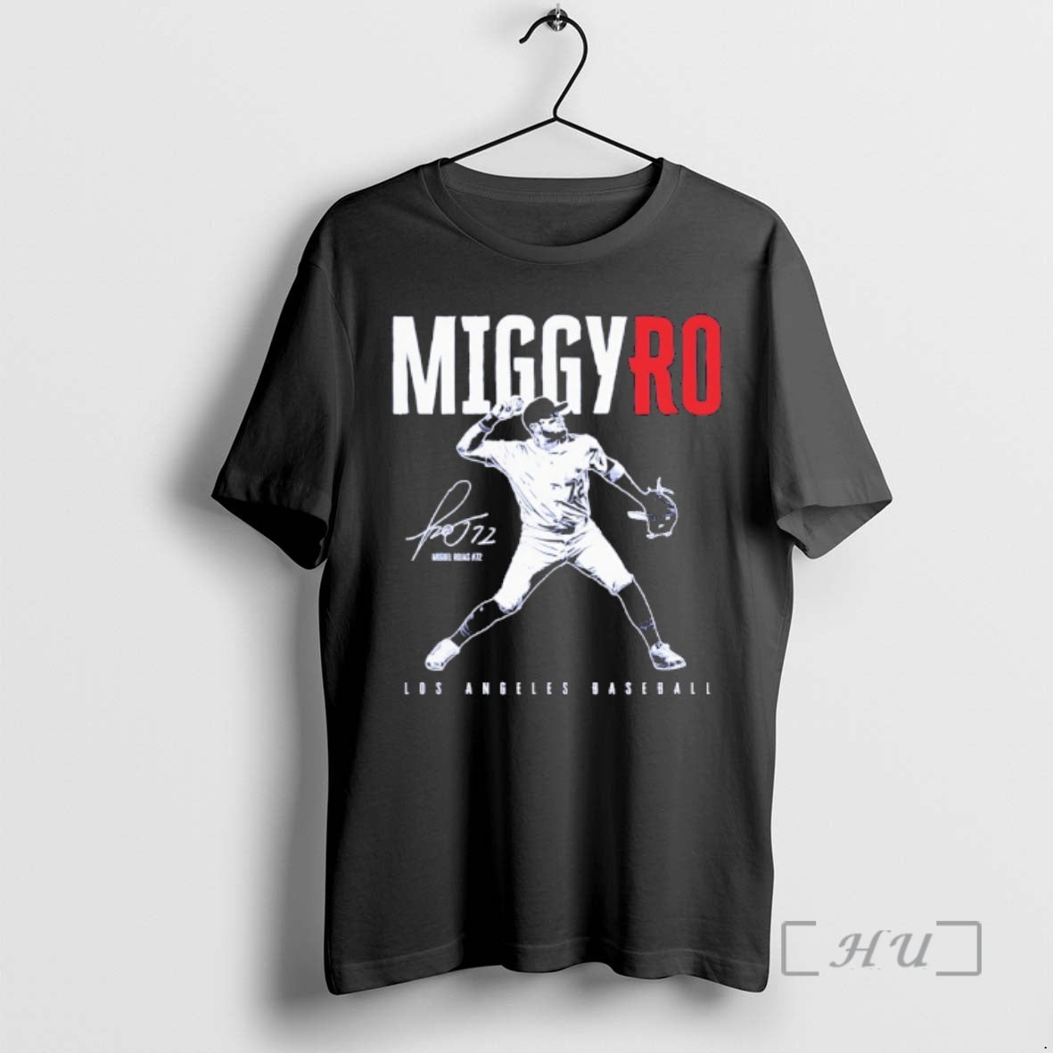 Officials Miguel Rojas 72 Los Angeles Baseball Miggyro Signature Unisex T-shirt, Sweatshirt, Hoodie, Long Sleeve Tee - T-Shirt, Sweatshirt, Hoodie