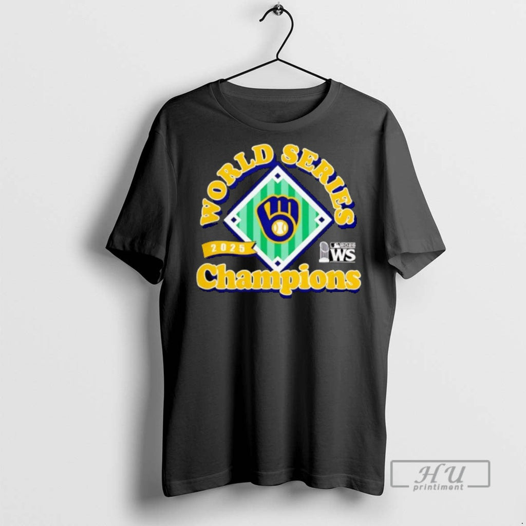 Officials Milwaukee Brewers World Series Champions 2025 T Shirt Unisex T-shirt, Sweatshirt, Hoodie, Long Sleeve Tee - T-Shirt, Sweatshirt, Hoodie