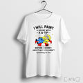 Officials Minion Relax I Will Paint A House With A Q Tip Before I Worry Unisex T-shirt, Sweatshirt, Hoodie, Long Sleeve Tee - T-Shirt, Sweatshirt, Hoodie