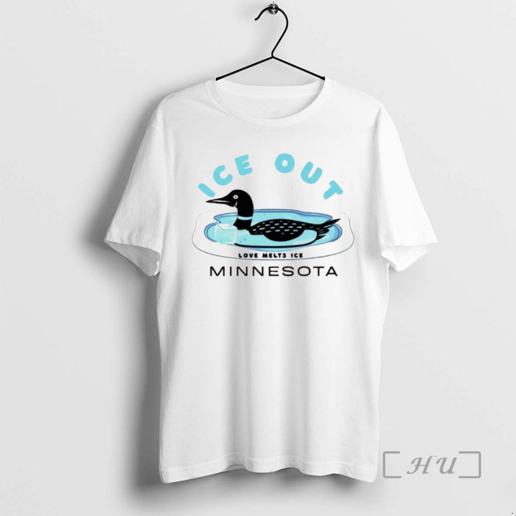 Officials Minnesota Loon Ice Out Love Melts Ice Minnesota T-Shirts, Hoodie, Sweatshirt - T-Shirt, Sweatshirt, Hoodie
