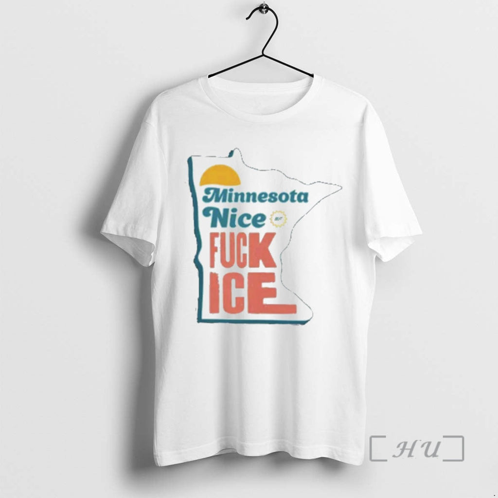 Officials Minnesota Nice Fuck Ice State Outline Retro Typography T-Shirts, Hoodie, Sweatshirt - T-Shirt, Sweatshirt, Hoodie