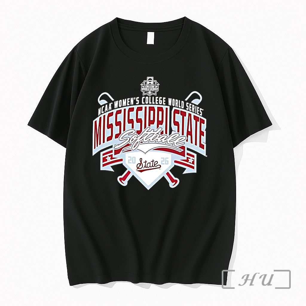 Officials Mississippi State Softball Nca Womens College World Series 2026 Unisex T-shirt, Sweatshirt, Hoodie, Long Sleeve Tee - T-Shirt, Sweatshirt, Hoodie