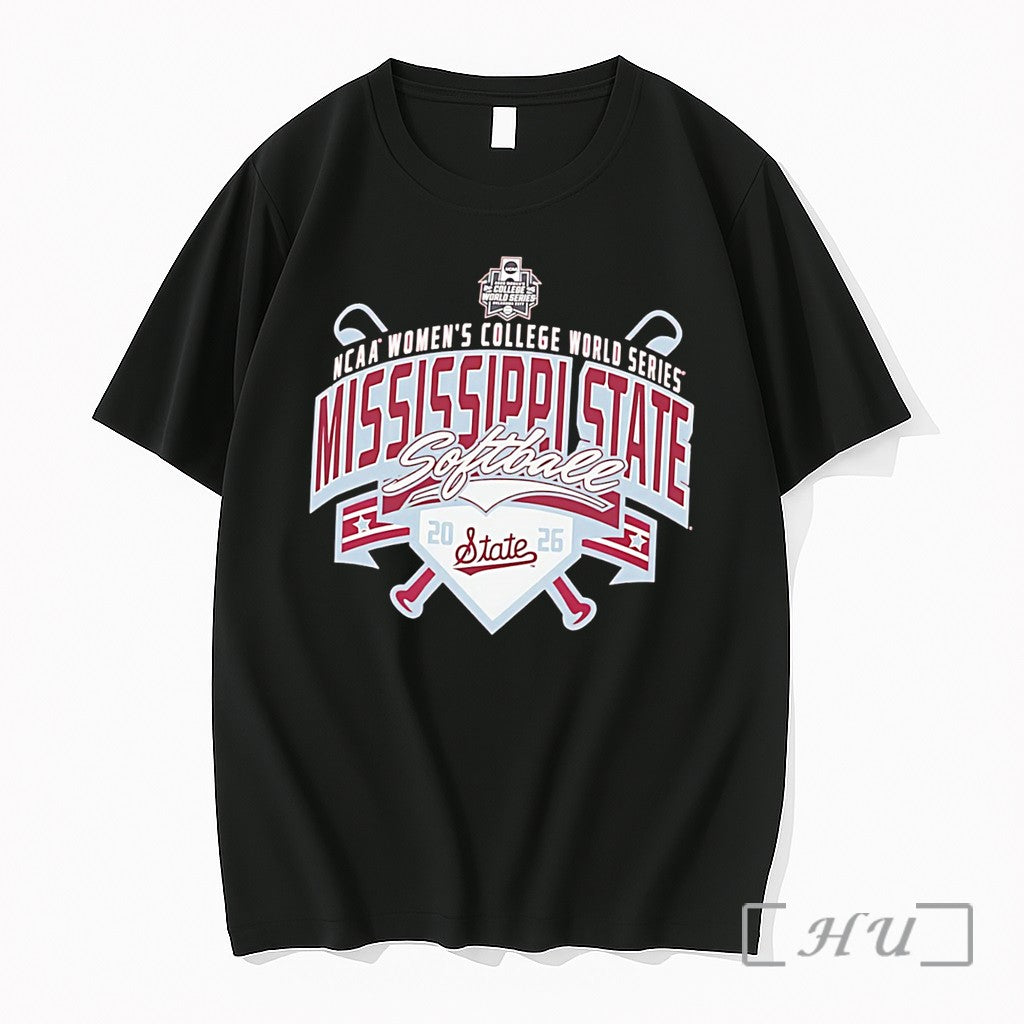 Officials Mississippi State Softball Womens College World Series 2026 Tee Unisex T-shirt, Sweatshirt, Hoodie, Long Sleeve Tee - T-Shirt, Sweatshirt, Hoodie