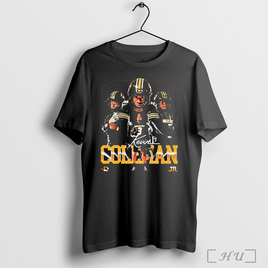 Officials Mizzou Tigers Ncaa Football Nil Kevin Coleman 3 Character Graphic T Shirt Unisex T-shirt, Sweatshirt, Hoodie, Long Sleeve Tee - T-Shirt, Sweatshirt, Hoodie