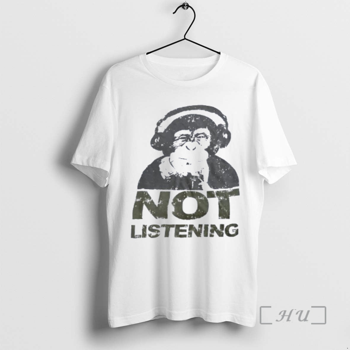 Officials Monkey Wearing Headphone Not Listening T-Shirts, Hoodie, Sweatshirt - T-Shirt, Sweatshirt, Hoodie