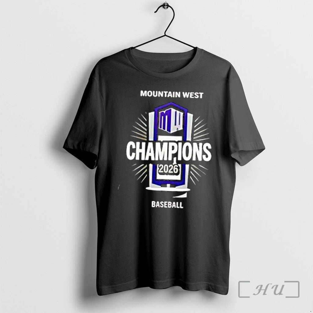 Officials Mountain West Champions 2026 Baseball Unisex T-shirt, Sweatshirt, Hoodie, Long Sleeve Tee - T-Shirt, Sweatshirt, Hoodie