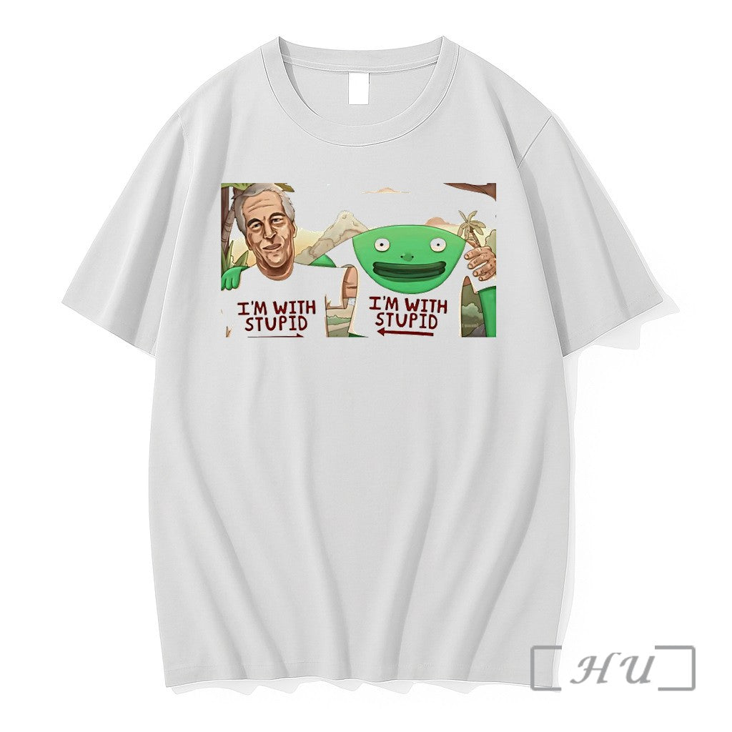 Officials Mr Frog Epstein Files Im With Stupid Unisex T-shirt, Sweatshirt, Hoodie, Long Sleeve Tee - T-Shirt, Sweatshirt, Hoodie