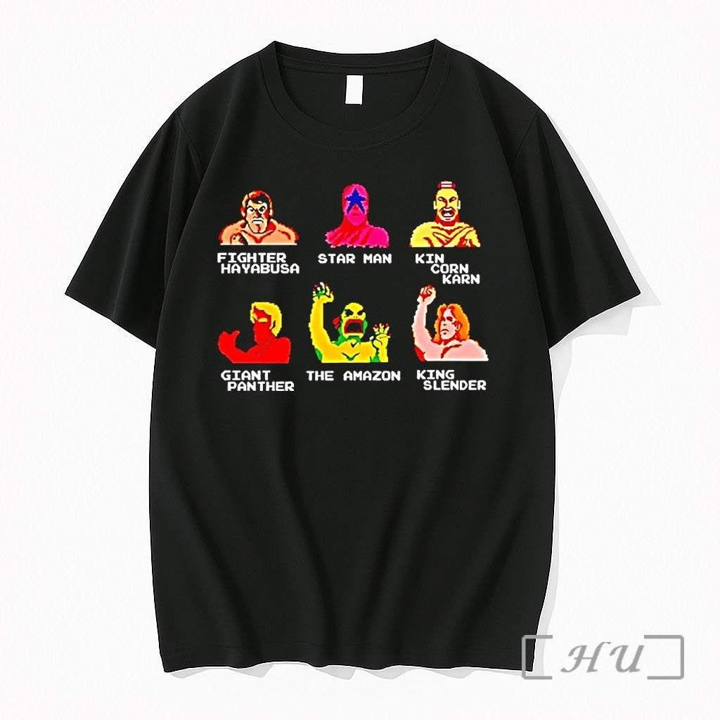 Officials Nes Pro Wrestling Characters Retro 8 Bit Unisex T-shirt, Sweatshirt, Hoodie, Long Sleeve Tee - T-Shirt, Sweatshirt, Hoodie