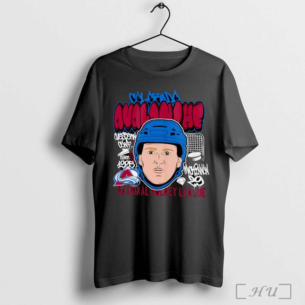Officials Nathan Mackinnon Big Head Colorado Avalanche Nhl Cartoon T Shirt Unisex T-shirt, Sweatshirt, Hoodie, Long Sleeve Tee - T-Shirt, Sweatshirt, Hoodie