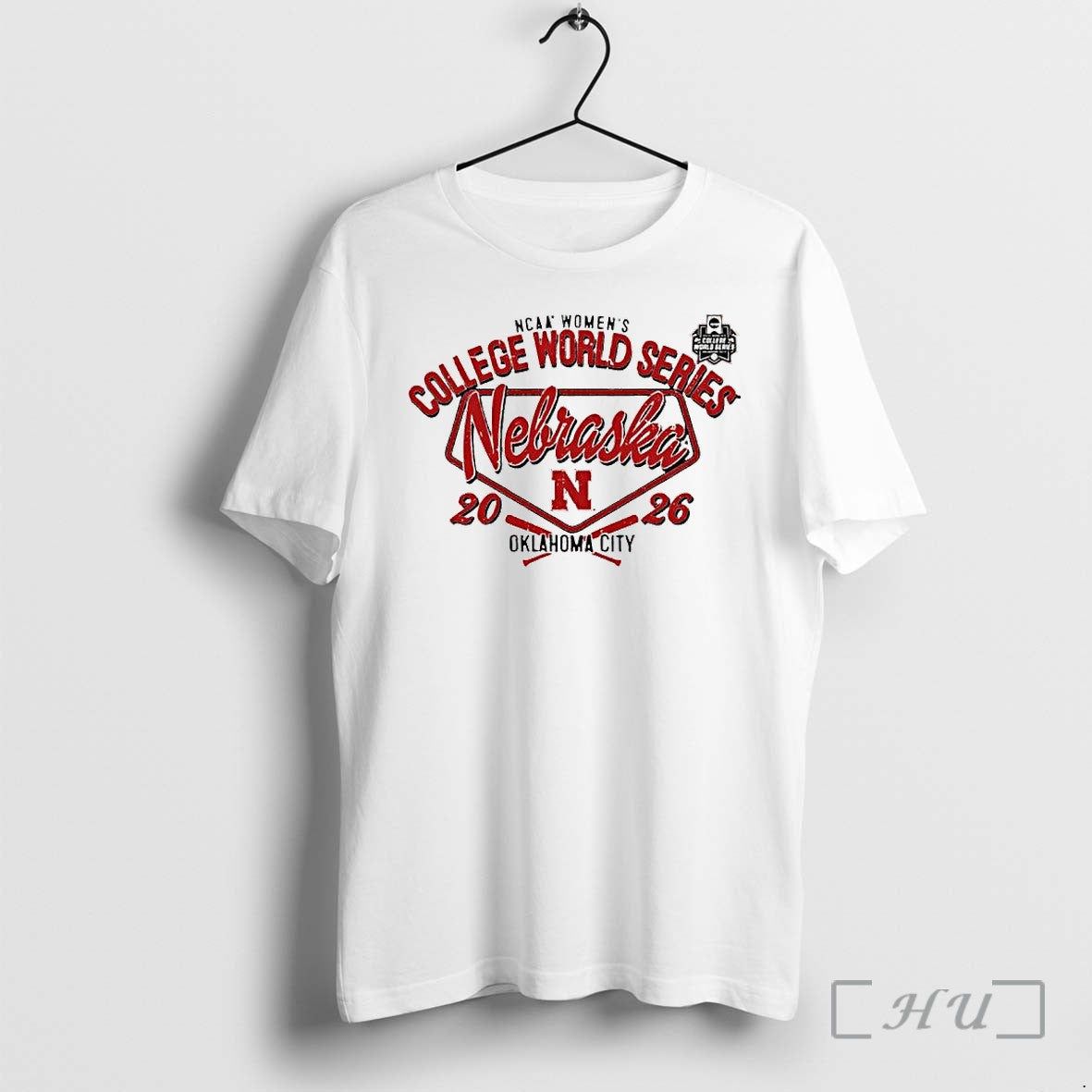 Officials Nebraska Cornhuskers Ncaa Womens College World Series 2026 Oklahoma City Softball Premium T Shirts - T-Shirt, Sweatshirt, Hoodie