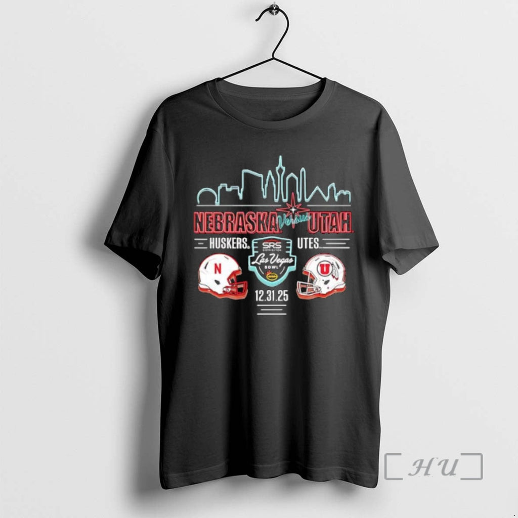 Officials Nebraska Huskers Vs Utah Uteh Las Vegas Bowl Srs Helmets T-Shirts, Hoodie, Sweatshirt - T-Shirt, Sweatshirt, Hoodie