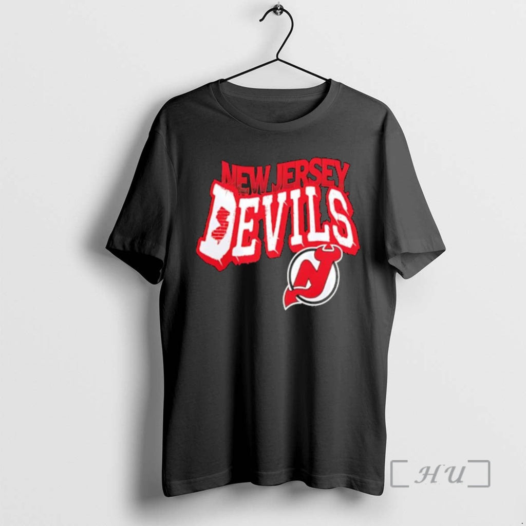 Officials New Devils Red Brick State Map Nhl Hockey Team T-Shirts, Hoodie, Sweatshirt - T-Shirt, Sweatshirt, Hoodie
