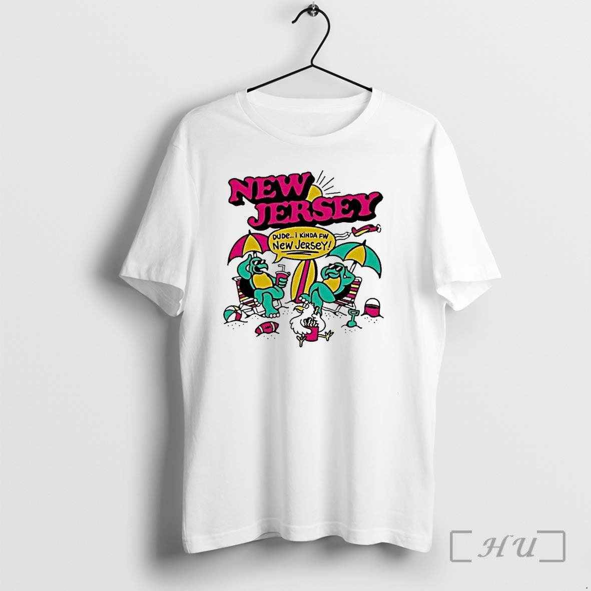 Officials New Jersey Dude I Kinda Fw Beach Summer Vacation 1 Premium T Shirts Sweater Unisex T-shirt, Sweatshirt, Hoodie, Long Sleeve Tee - T-Shirt, Sweatshirt, Hoodie