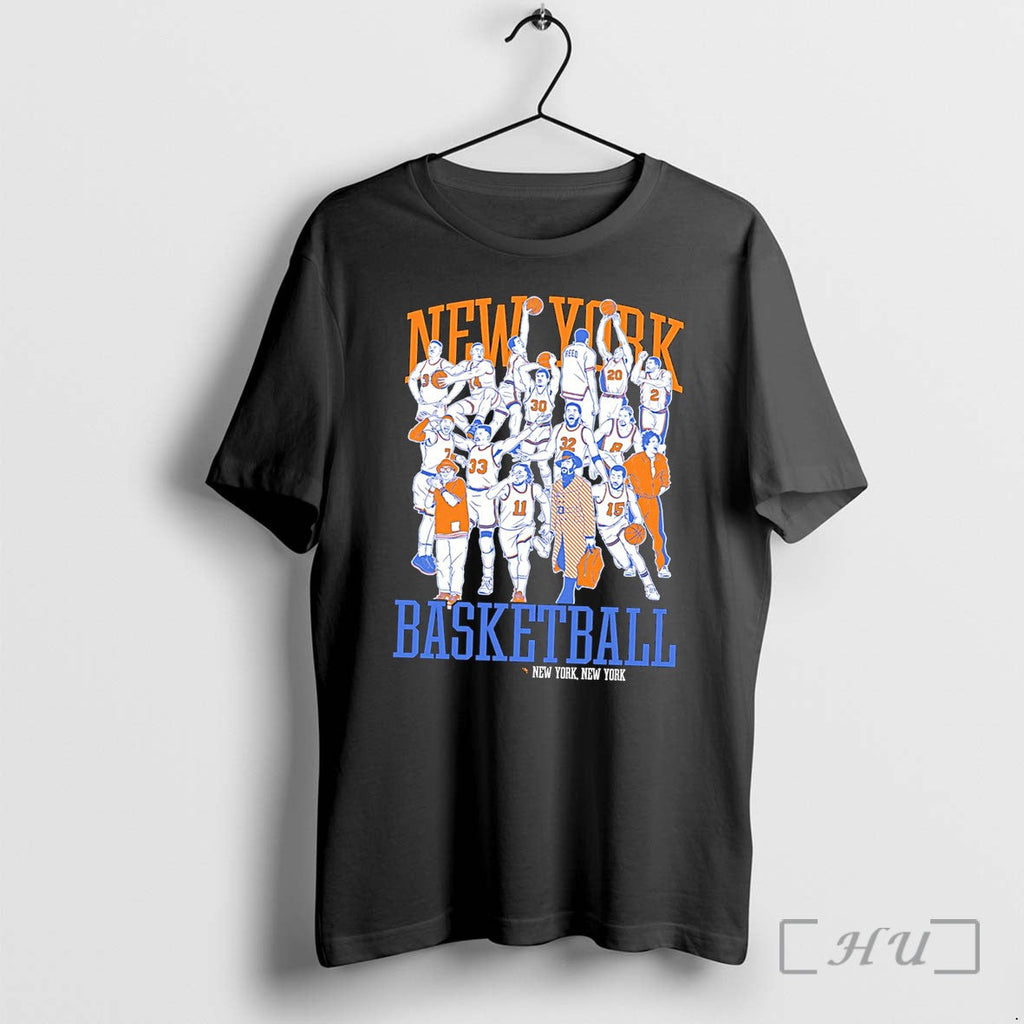 Officials New York Basketball All Team Caricature New York Tee Unisex T-shirt, Sweatshirt, Hoodie, Long Sleeve Tee - T-Shirt, Sweatshirt, Hoodie