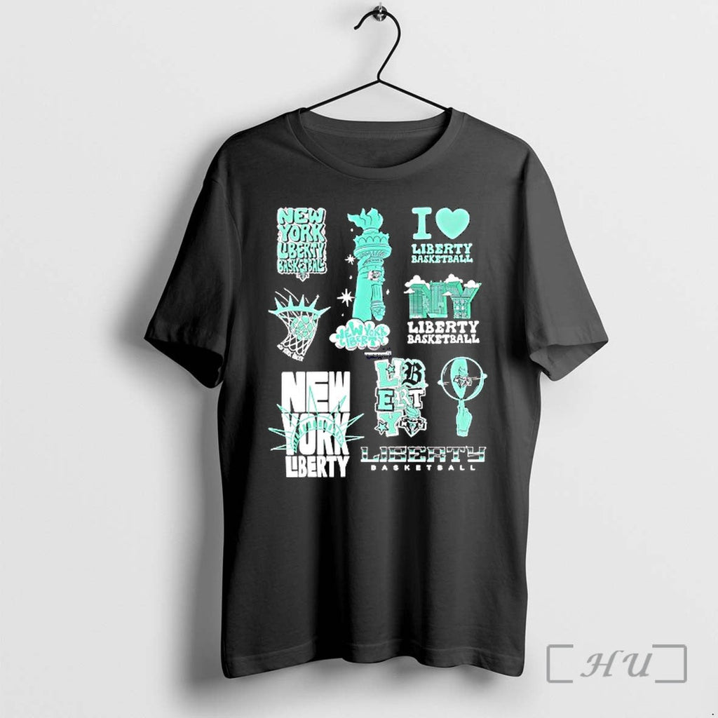 Officials New York Liberty I Love Liberty Baskeyball Unisex T-shirt, Sweatshirt, Hoodie, Long Sleeve Tee - T-Shirt, Sweatshirt, Hoodie