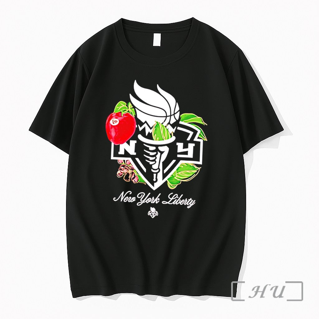 Officials New York Liberty Lifestyle Capsule Floral Fruit Tee Unisex T-shirt, Sweatshirt, Hoodie, Long Sleeve Tee - T-Shirt, Sweatshirt, Hoodie