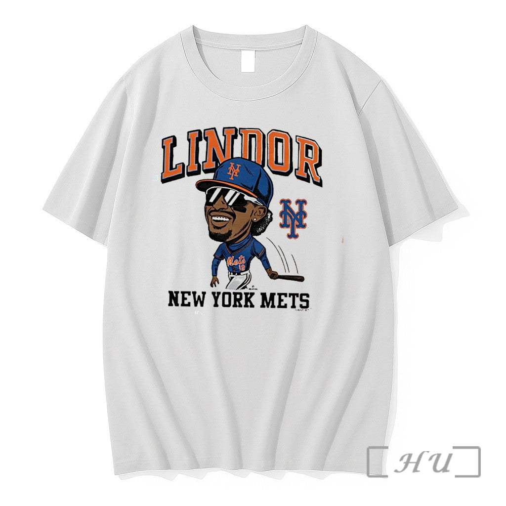 Officials New York Mets Francisco Lindor 26 Caricature Tee Unisex T-shirt, Sweatshirt, Hoodie, Long Sleeve Tee - T-Shirt, Sweatshirt, Hoodie
