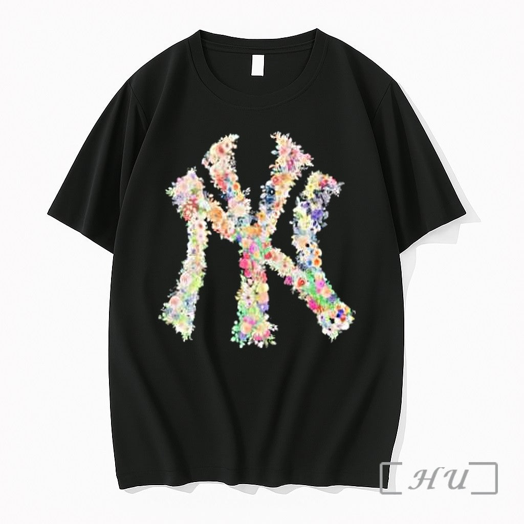Officials New York Yankees Ny Logo Floral Premium T Shirts Sweater Hoodie Jpg Unisex T-shirt, Sweatshirt, Hoodie, Long Sleeve Tee - T-Shirt, Sweatshirt, Hoodie