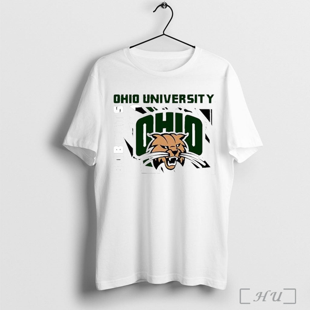 Officials Nice Ohio University Bobcats Ohio Bobcat Head Abstract T Shirt Unisex T-shirt, Sweatshirt, Hoodie, Long Sleeve Tee - T-Shirt, Sweatshirt, Hoodie