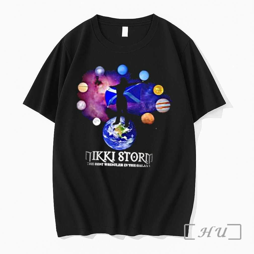 Officials Nikki Stormthe Best Wrestler In The Galaxy Scottish Flag Planets Space Premium T Shirts - T-Shirt, Sweatshirt, Hoodie