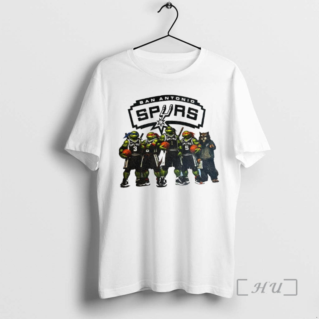 Officials Ninja Turtles X San Antonio Spurs Basketball Players Nba 2026 Premium T Shirts Sweater - T-Shirt, Sweatshirt, Hoodie