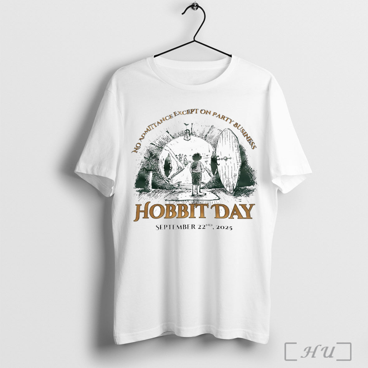 Officials No Admittance Except On Party Business Hobbit Day September 22nd 2025 T Shirt Unisex T-shirt, Sweatshirt, Hoodie, Long Sleeve Tee - T-Shirt, Sweatshirt, Hoodie