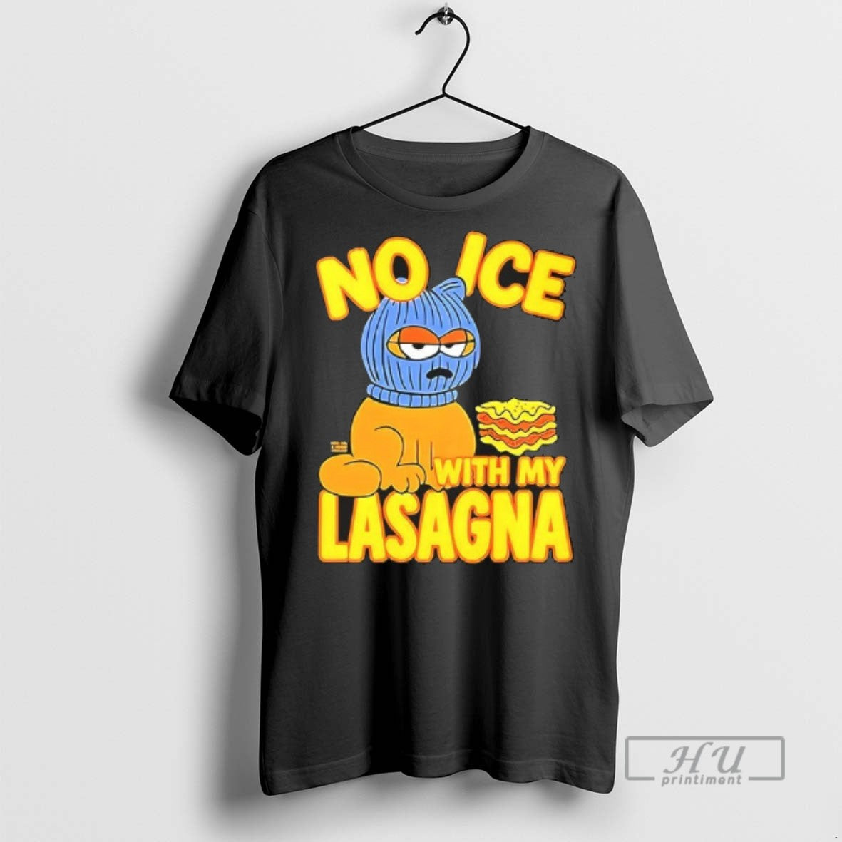 Officials No Ice With My Lasagna Cartoon T Shirt Unisex T-shirt, Sweatshirt, Hoodie, Long Sleeve Tee - T-Shirt, Sweatshirt, Hoodie