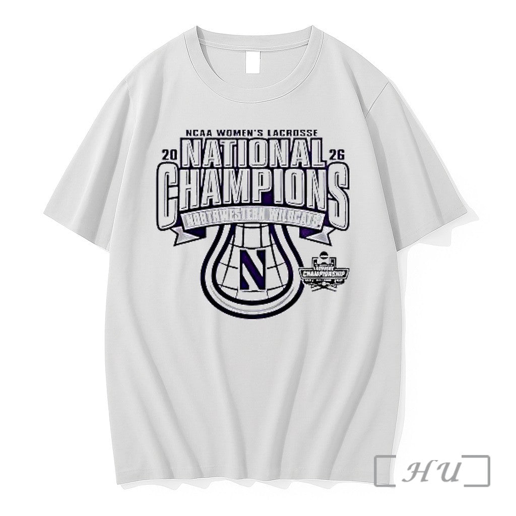 Officials Northwestern Wildcats Womens Lacrosse 2026 National Champions Unisex T-shirt, Sweatshirt, Hoodie, Long Sleeve Tee - T-Shirt, Sweatshirt, Hoodie