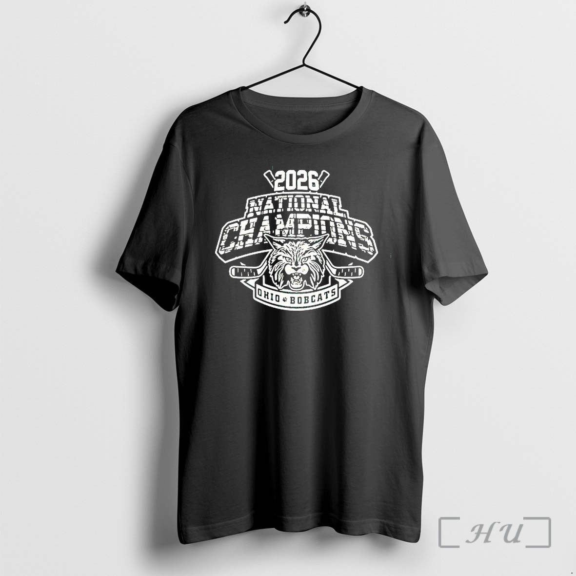 Officials Ohio Bobcat Hockey National Champions 2026 Unisex T-shirt, Sweatshirt, Hoodie, Long Sleeve Tee - T-Shirt, Sweatshirt, Hoodie