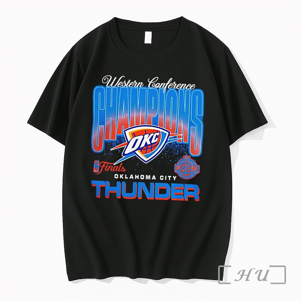Officials Okc Thunder 2026 Nba Western Conference Champions Heritage Tee Unisex T-shirt, Sweatshirt, Hoodie, Long Sleeve Tee - T-Shirt, Sweatshirt, Hoodie