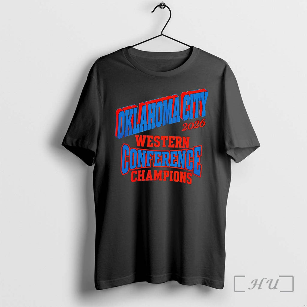 Officials Okc Thunder Western Conference Champions Classic Tee Unisex T-shirt, Sweatshirt, Hoodie, Long Sleeve Tee - T-Shirt, Sweatshirt, Hoodie