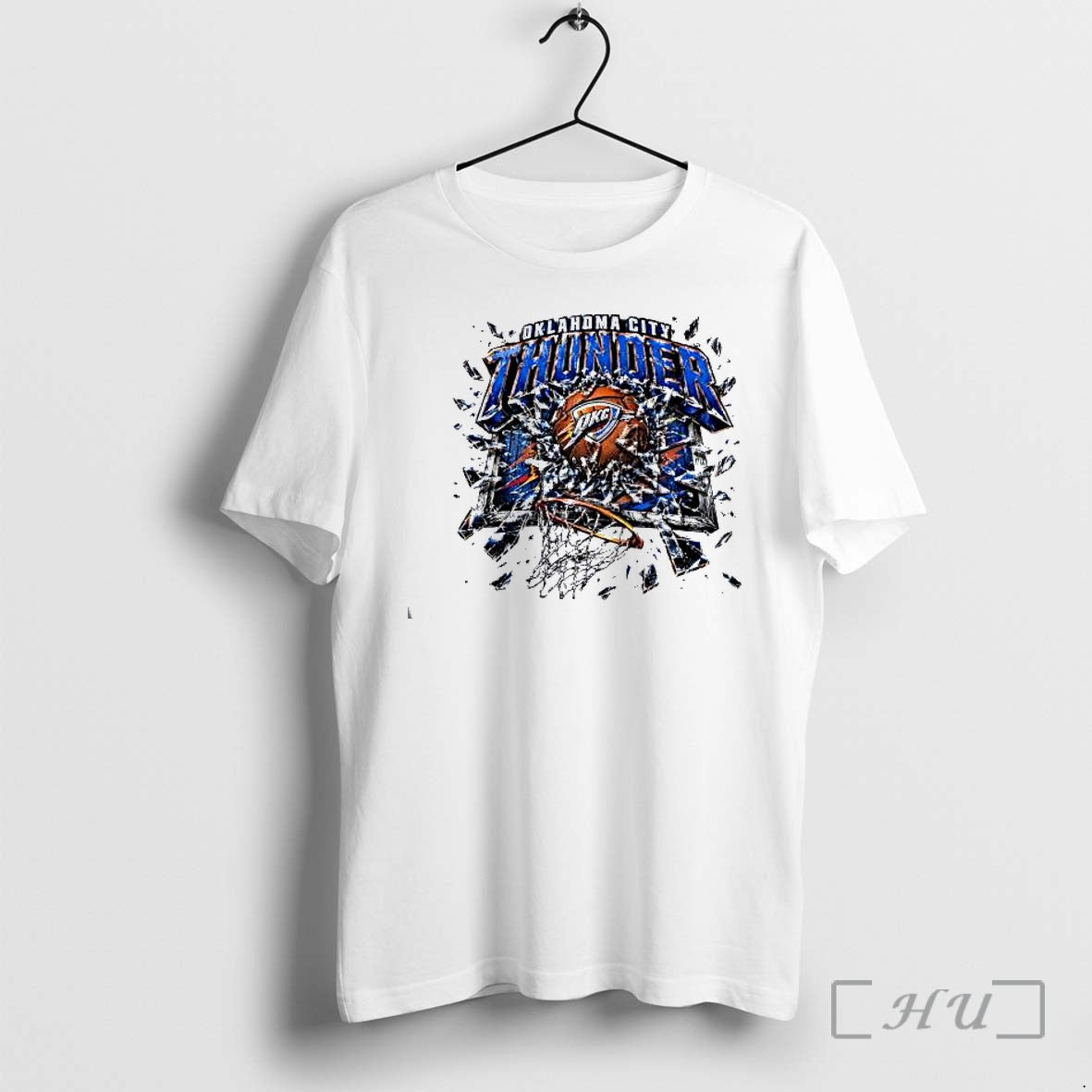 Officials Oklahoma City Thunder Basketball Breaking Backboard Unisex T-shirt, Sweatshirt, Hoodie, Long Sleeve Tee - T-Shirt, Sweatshirt, Hoodie