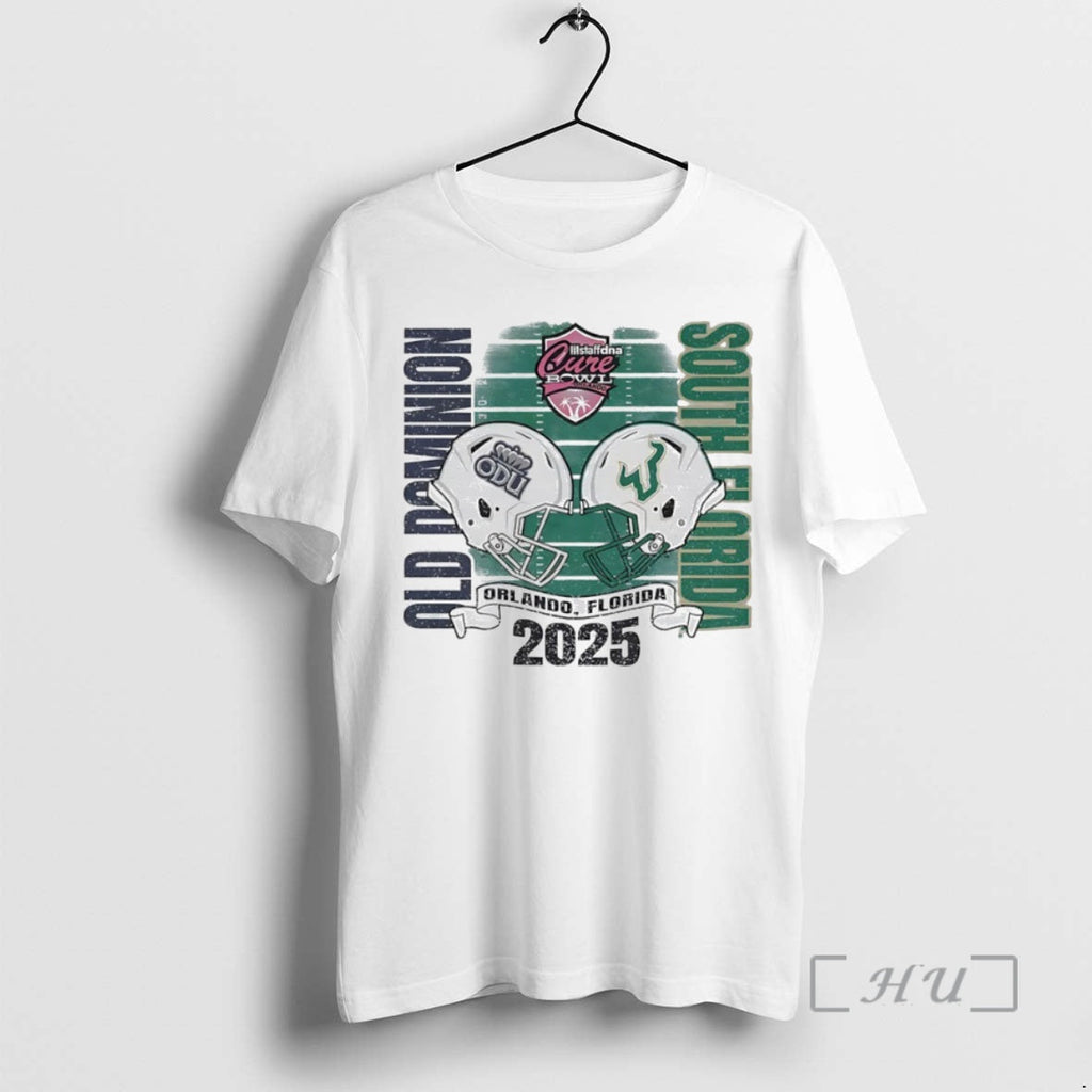 Officials Old Dominion Monarchs Vs South Florida Bulls 2025 Cure Bowl Helmet Circle T-Shirts, Hoodie, Sweatshirt - T-Shirt, Sweatshirt, Hoodie