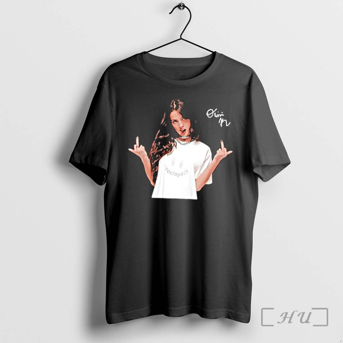 Officials Olivia Rodrigo Sticking Tongue Out Middle Fingers Unisex T-shirt, Sweatshirt, Hoodie, Long Sleeve Tee - T-Shirt, Sweatshirt, Hoodie