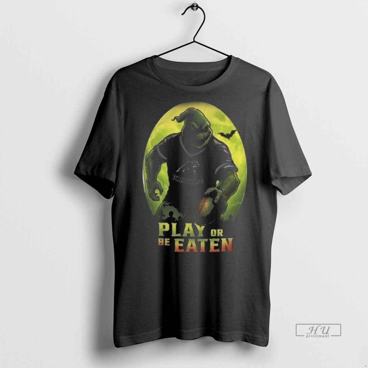Officials Oogie Carolina Panthers Play Or Be Eaten Custom Name 2 Sided Shirt Sweater Unisex T-shirt, Sweatshirt, Hoodie, Long Sleeve Tee - T-Shirt, Sweatshirt, Hoodie