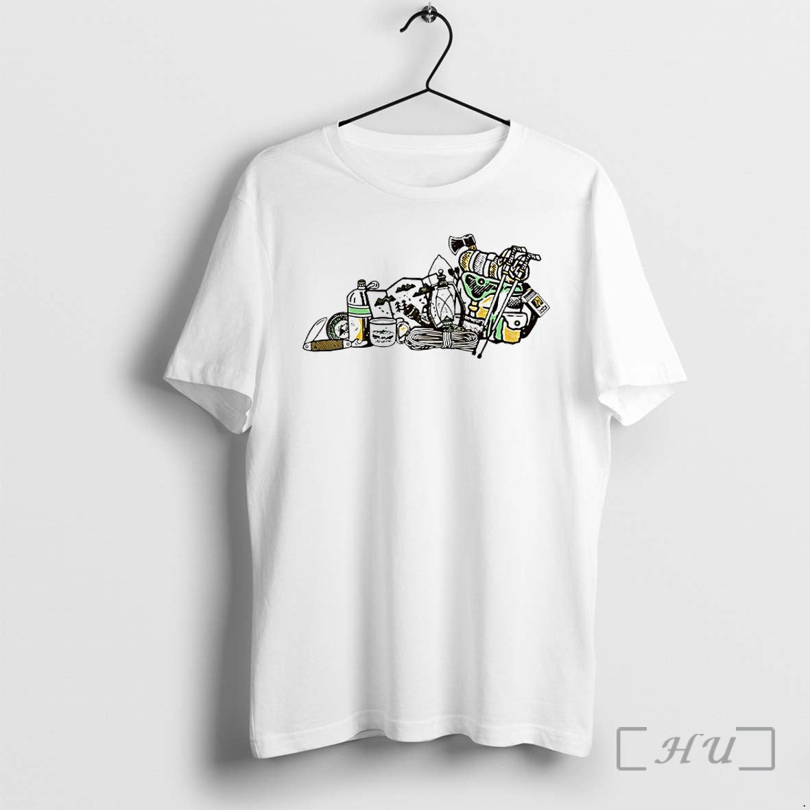 Officials Outdoor Adventure Camping Hiking Gear Illustration Unisex T-shirt, Sweatshirt, Hoodie, Long Sleeve Tee - T-Shirt, Sweatshirt, Hoodie