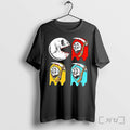 Officials Pac Man Skeleton Skull Ghost Grim Reaper Black Unisex T-shirt, Sweatshirt, Hoodie, Long Sleeve Tee - T-Shirt, Sweatshirt, Hoodie
