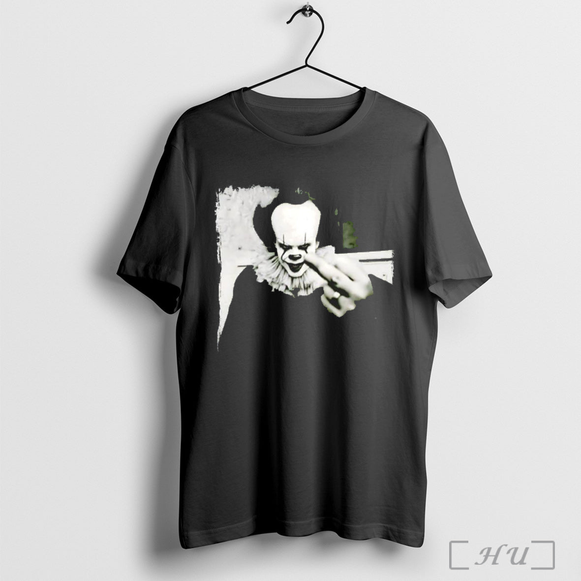 Officials Pennywise Middle Finger Happy Halloween T Shirt Unisex T-shirt, Sweatshirt, Hoodie, Long Sleeve Tee - T-Shirt, Sweatshirt, Hoodie
