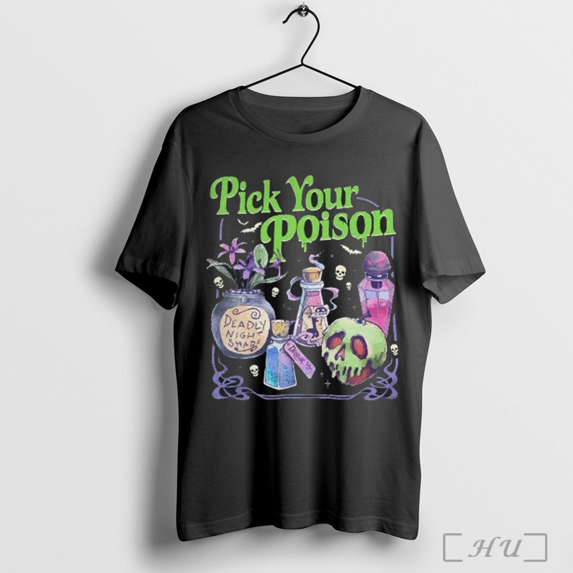 Officials Pick Your Poison Halloween 2025 T Shirt Unisex T-shirt, Sweatshirt, Hoodie, Long Sleeve Tee - T-Shirt, Sweatshirt, Hoodie