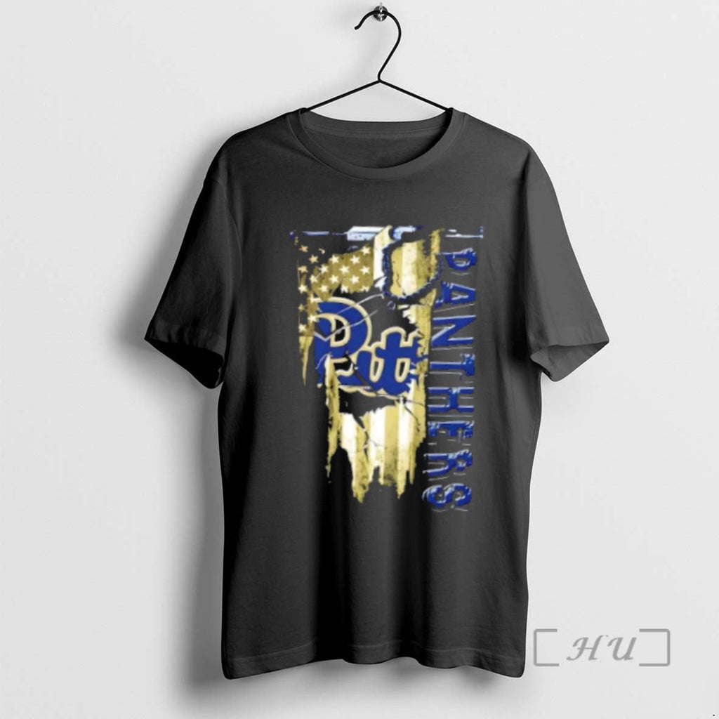 Officials Pittsburgh Panthers Football Battle Shattered Usa Flag Rip T-Shirts, Hoodie, Sweatshirt - T-Shirt, Sweatshirt, Hoodie
